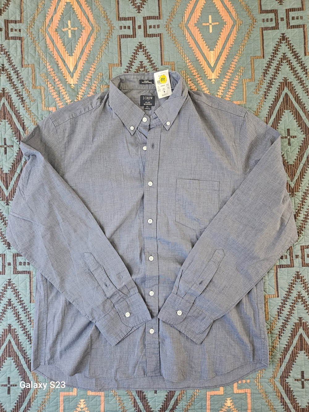 J. Crew Men's Light Blue Button-Down Shirt